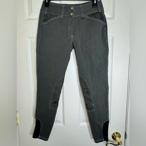 Equine Couture Sportif‎ Natasha Breeches 28 Gray Full Seat Equestrian Pants